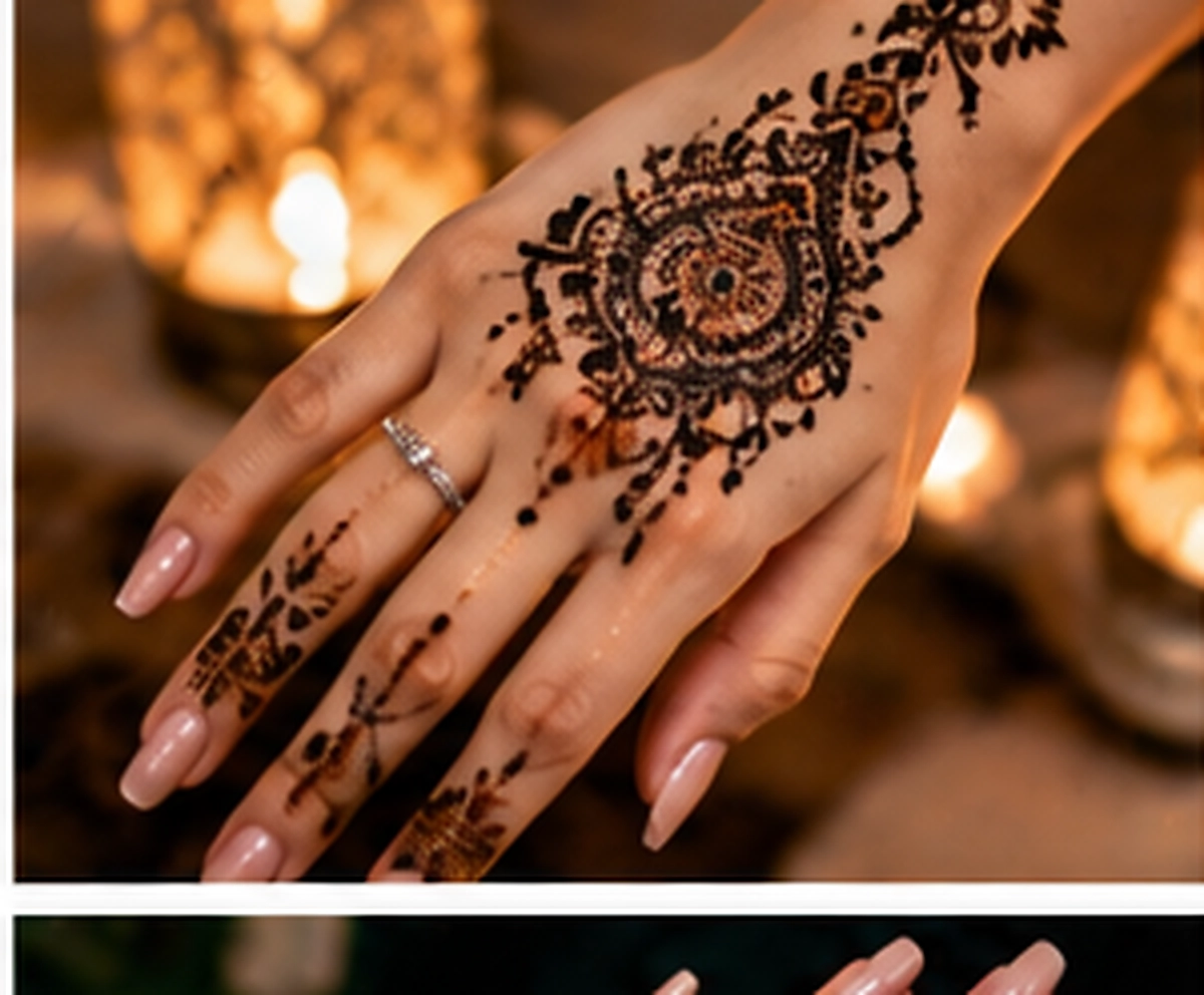 صور نقش حناء دائري 2027