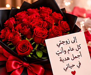 الى زوجتي كل عام وانتي بخير 