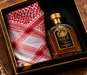هدية عطر وشماغ الى زوجي