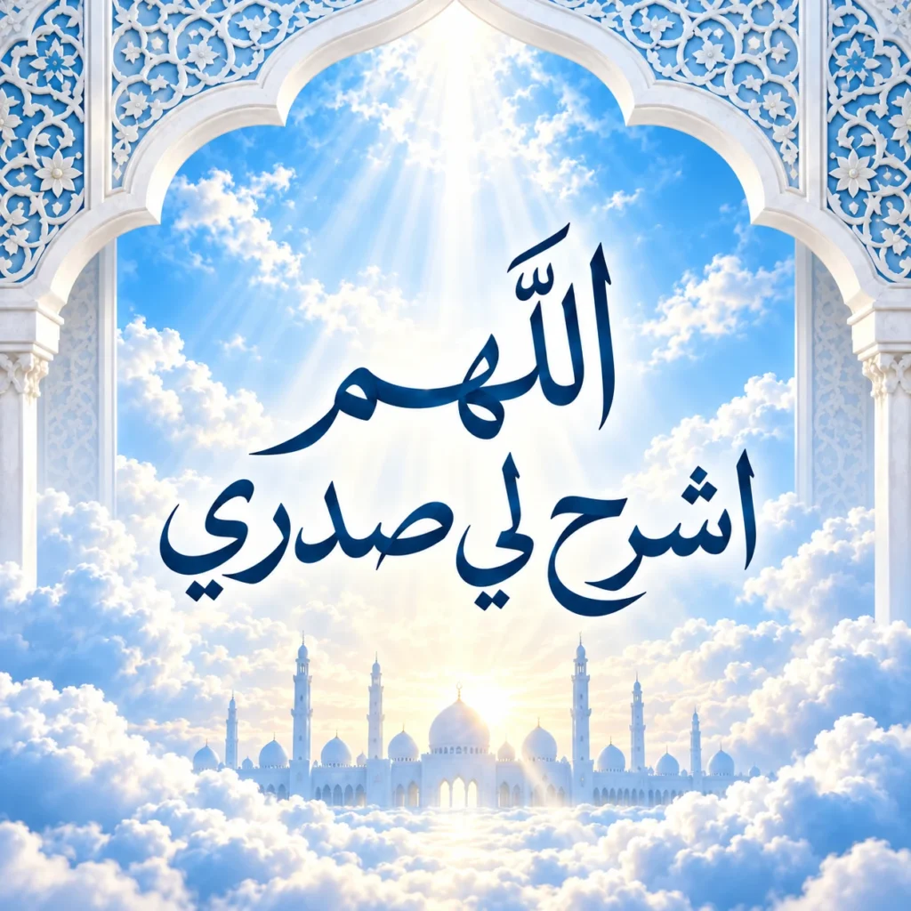 اللهم اشرح لي صدري